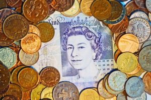 England Geld wechseln in euro