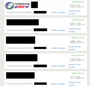 Geld aus dem Ausland nach Deutschland überweisen