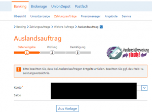 Überweisung von einem ausländischen Konto auf ein deutsches Kontos